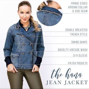 Evy's Tree Stretch Blue Denim Jacket